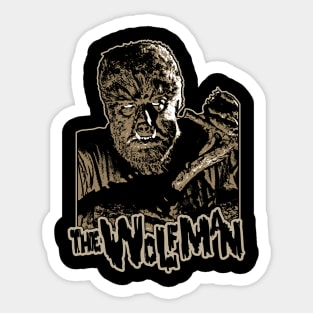 the wolfman, werewolf, Sticker